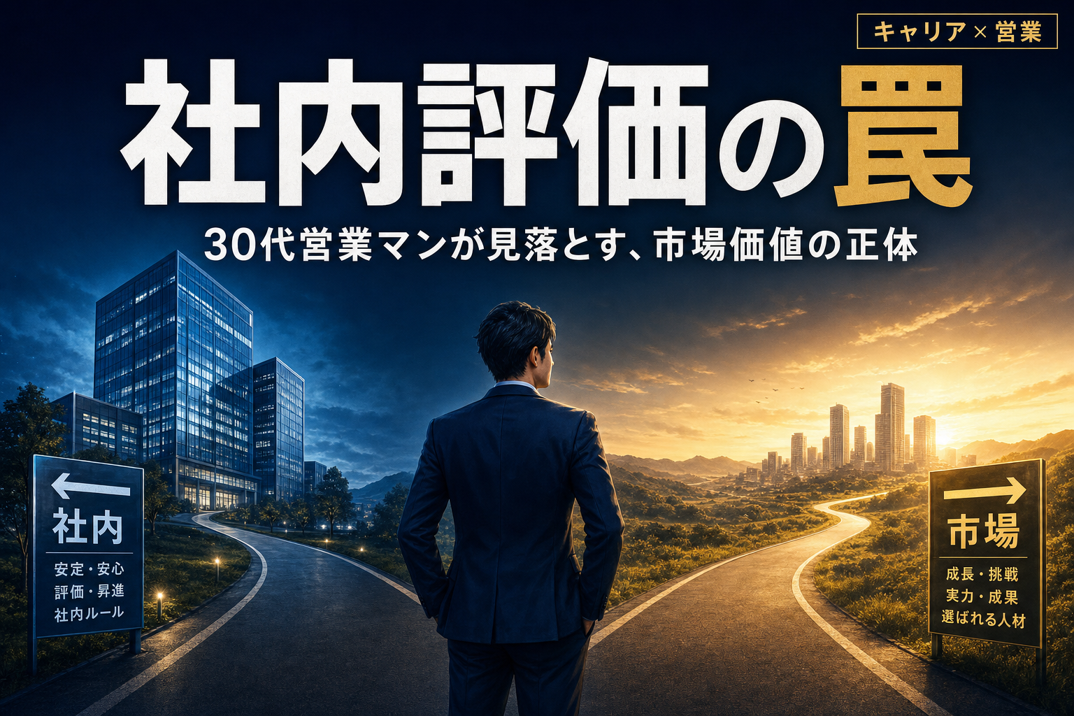 社内評価の罠｜30代営業マンが見落とす市場価値の正体