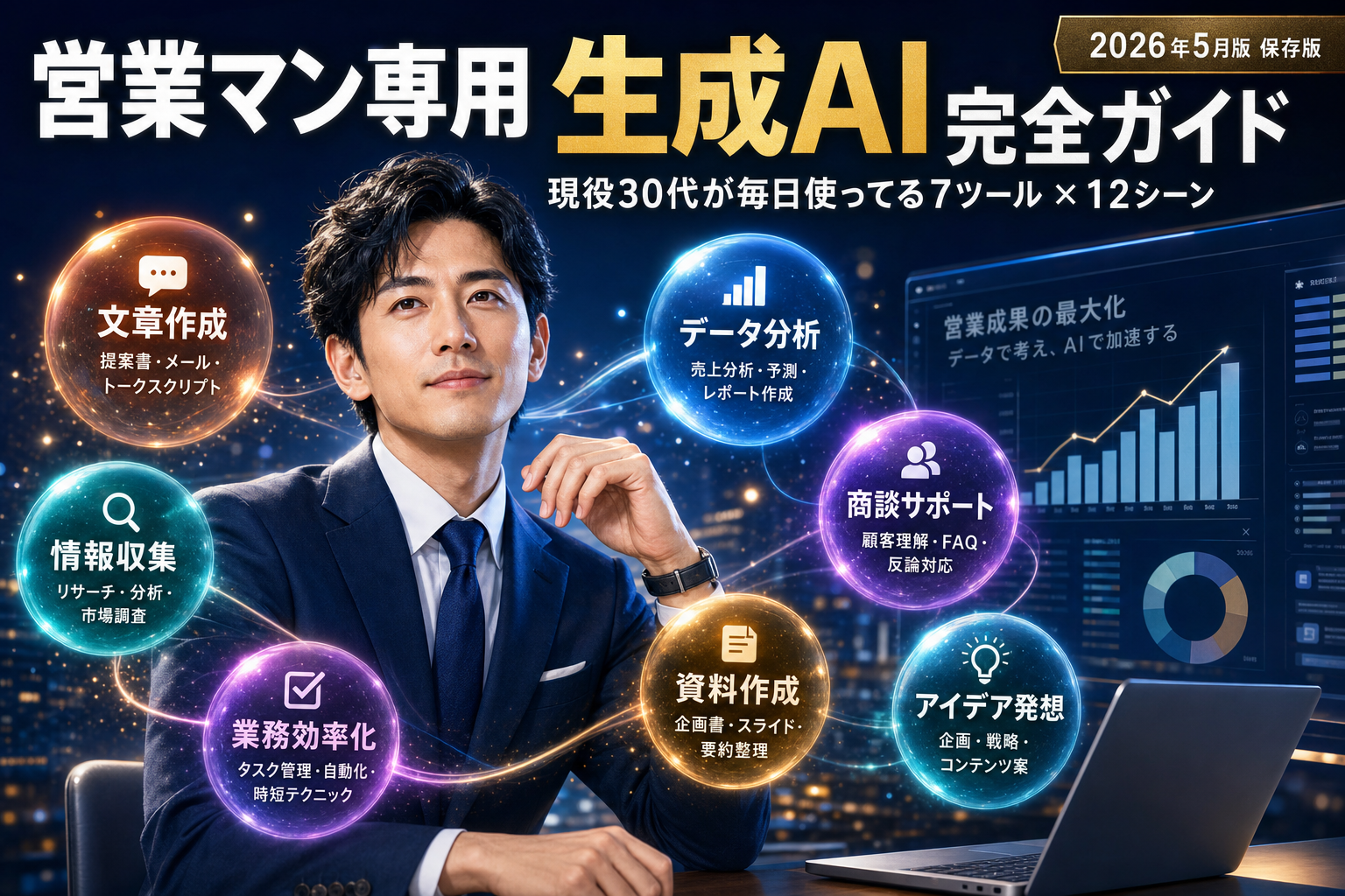 営業マン専用 生成AI 完全ガイド 2026年5月版 ヒーロー画像