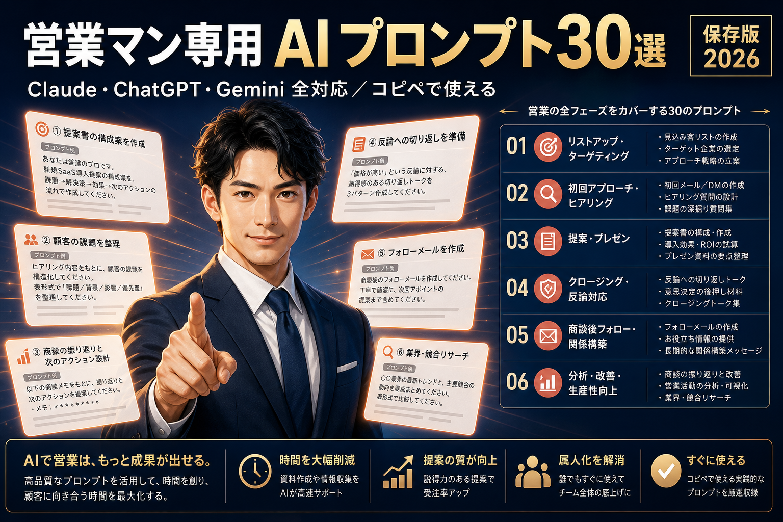 営業マン専用 AIプロンプト30選 保存版